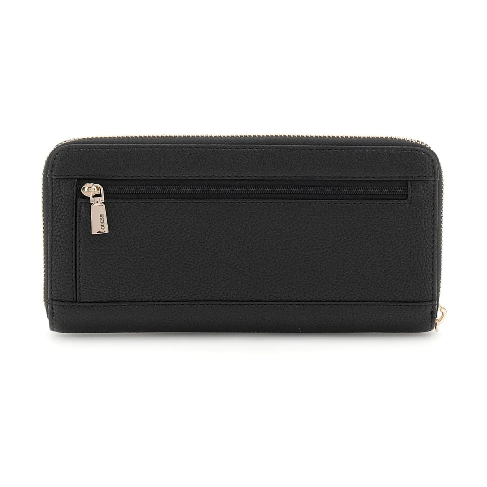 Guess Laurel Slg Medium Zi Portemonnee Zwart Black Dames