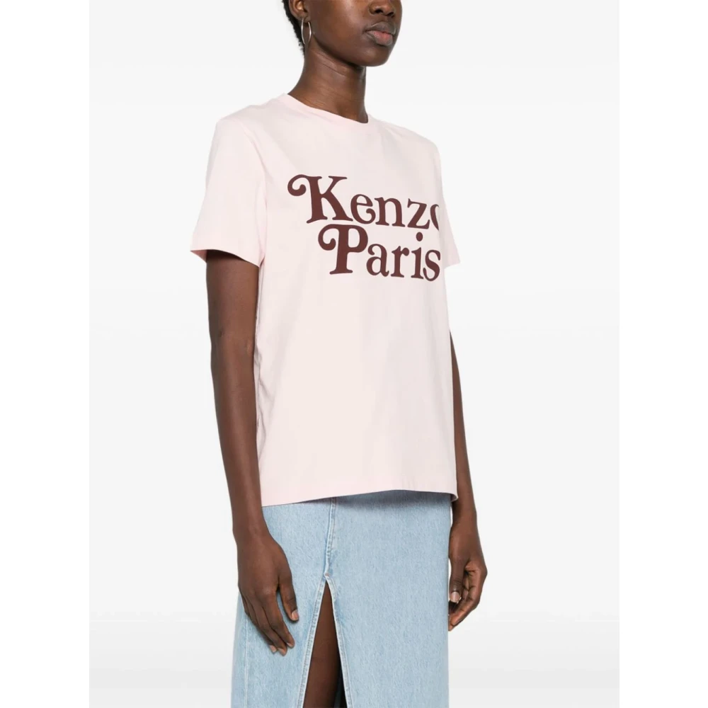 Kenzo Roze T-shirts en Polos met ' Paris' Print Pink Dames