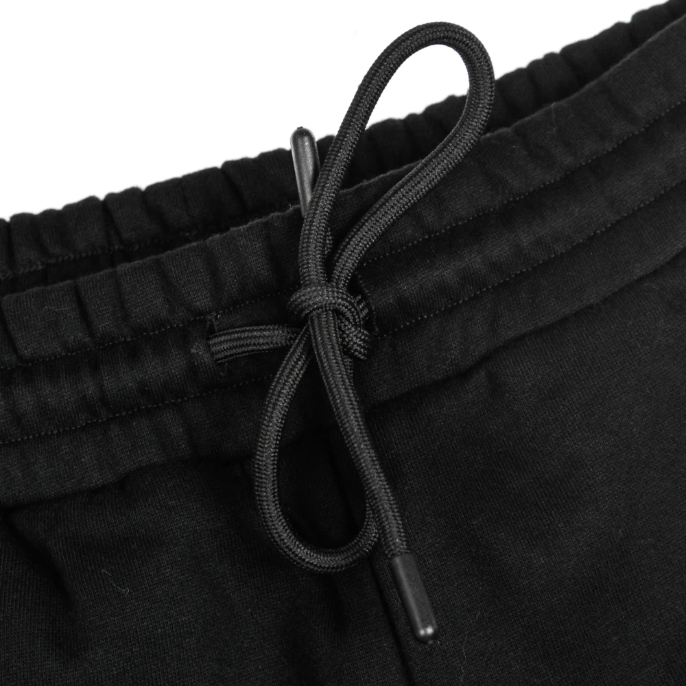 Dolly Noire Heren Fleece Trainingsbroek Zwart Rood Black Heren