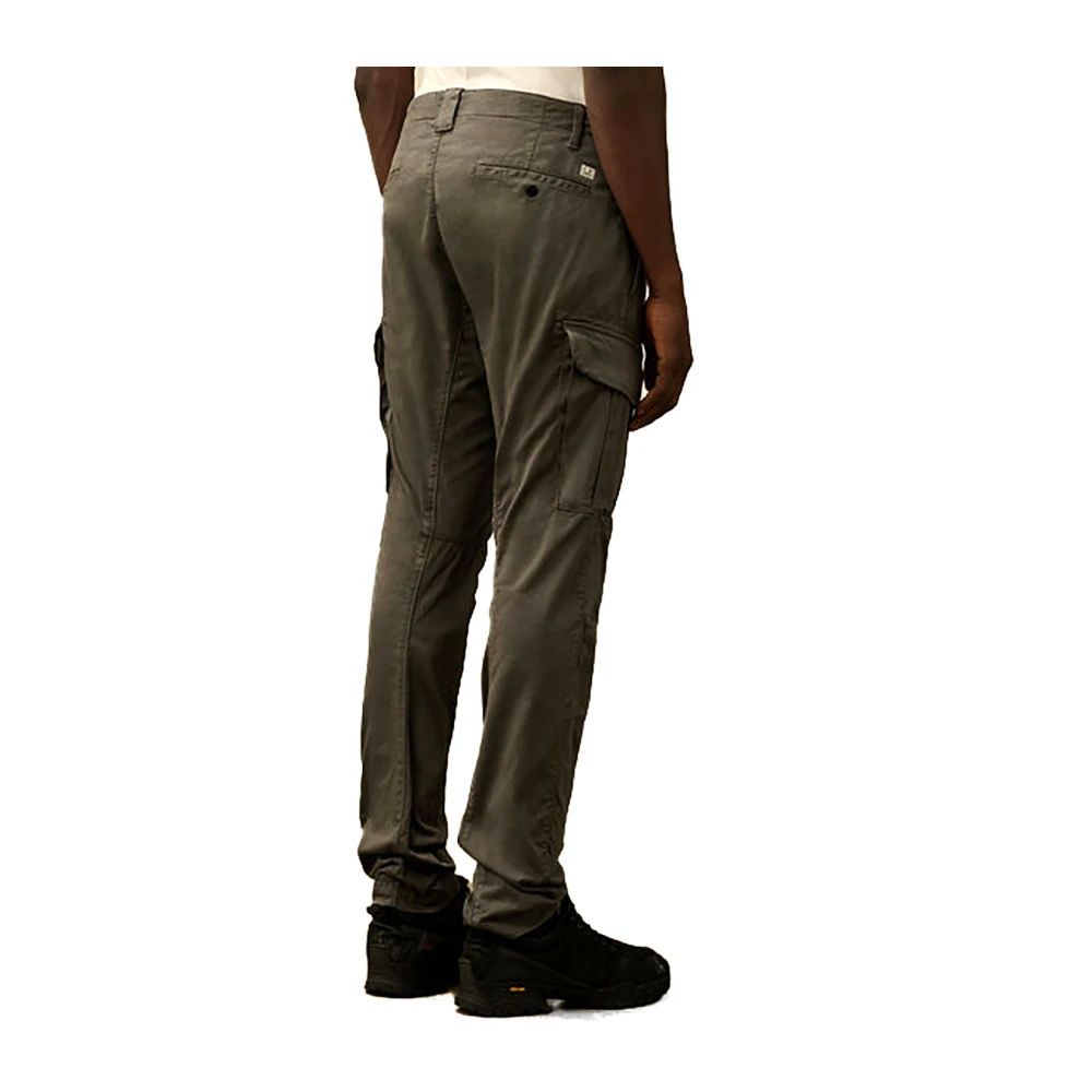 C.P. Company Cargo Katoenen Stretch Broek met Lenzen Green Heren