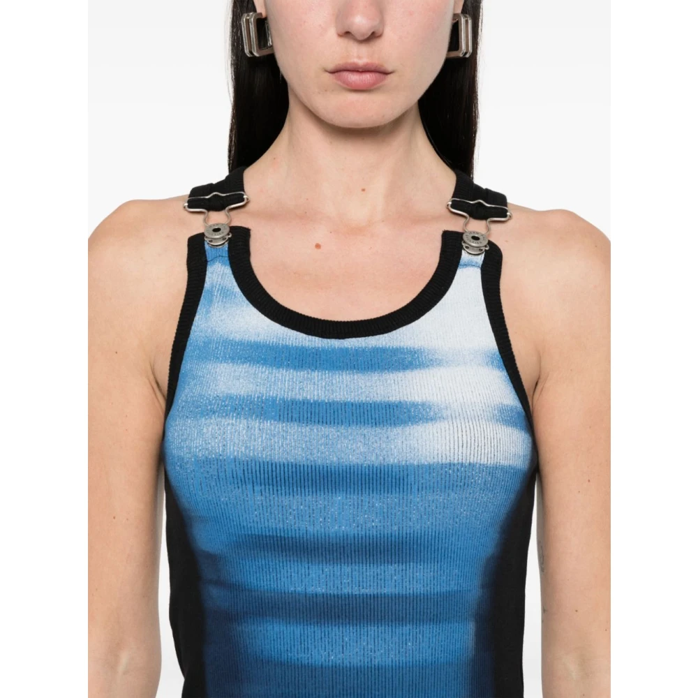 Jean Paul Gaultier Gedrukte Mouwloze Lange Jurk Multicolor Dames