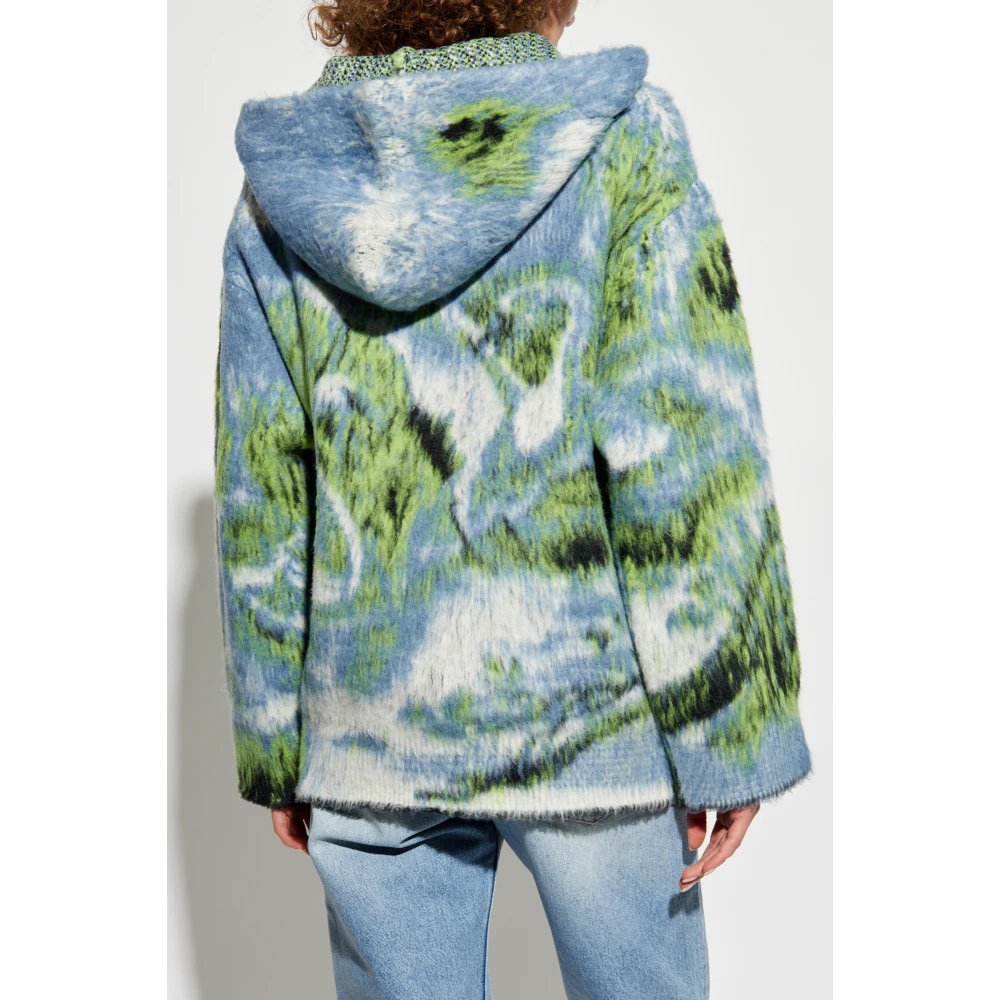 The Attico Hoodie Blue Dames
