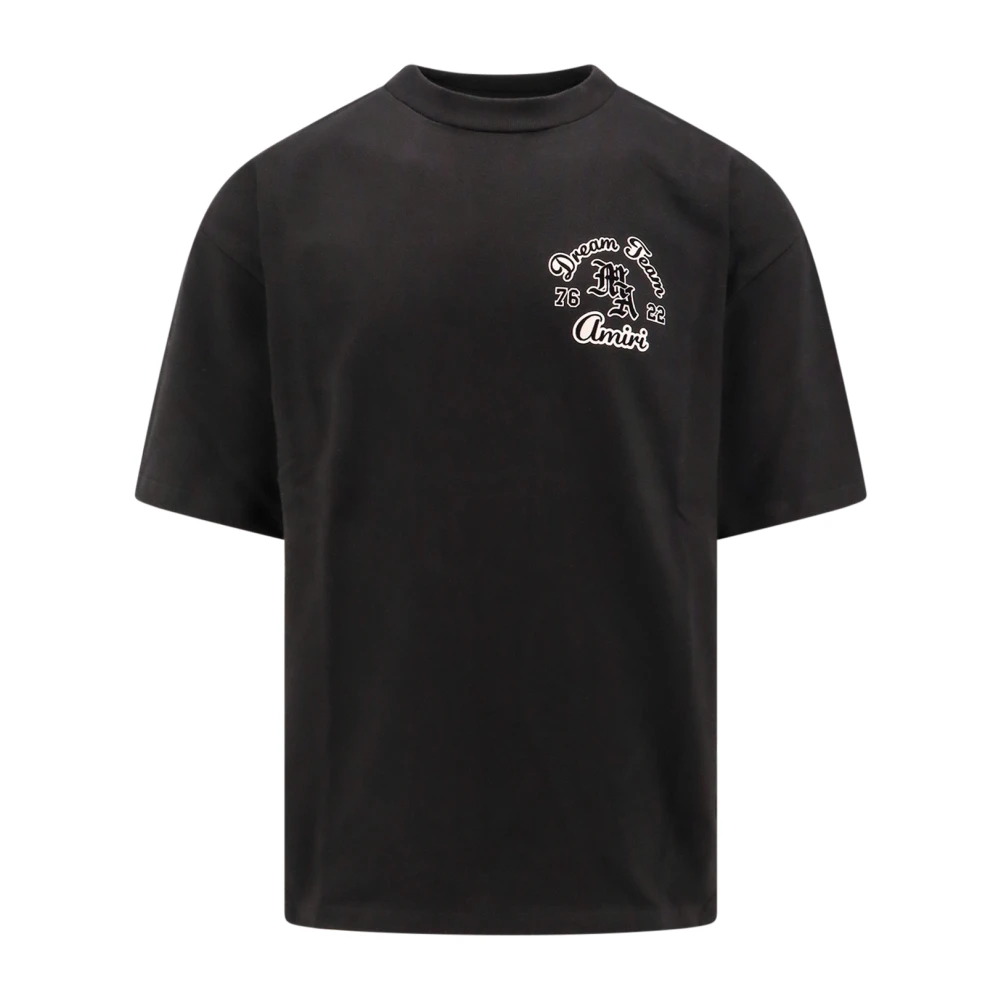Amiri Zwarte Oversize Crew-neck T-shirt Black Heren