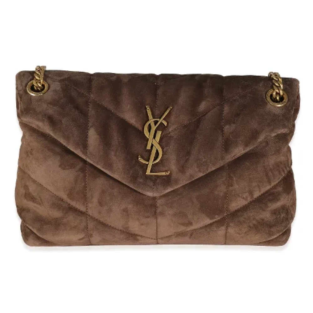 Yves Saint Laurent Vintage Pre-owned Suede shoulder-bags Brown Dames