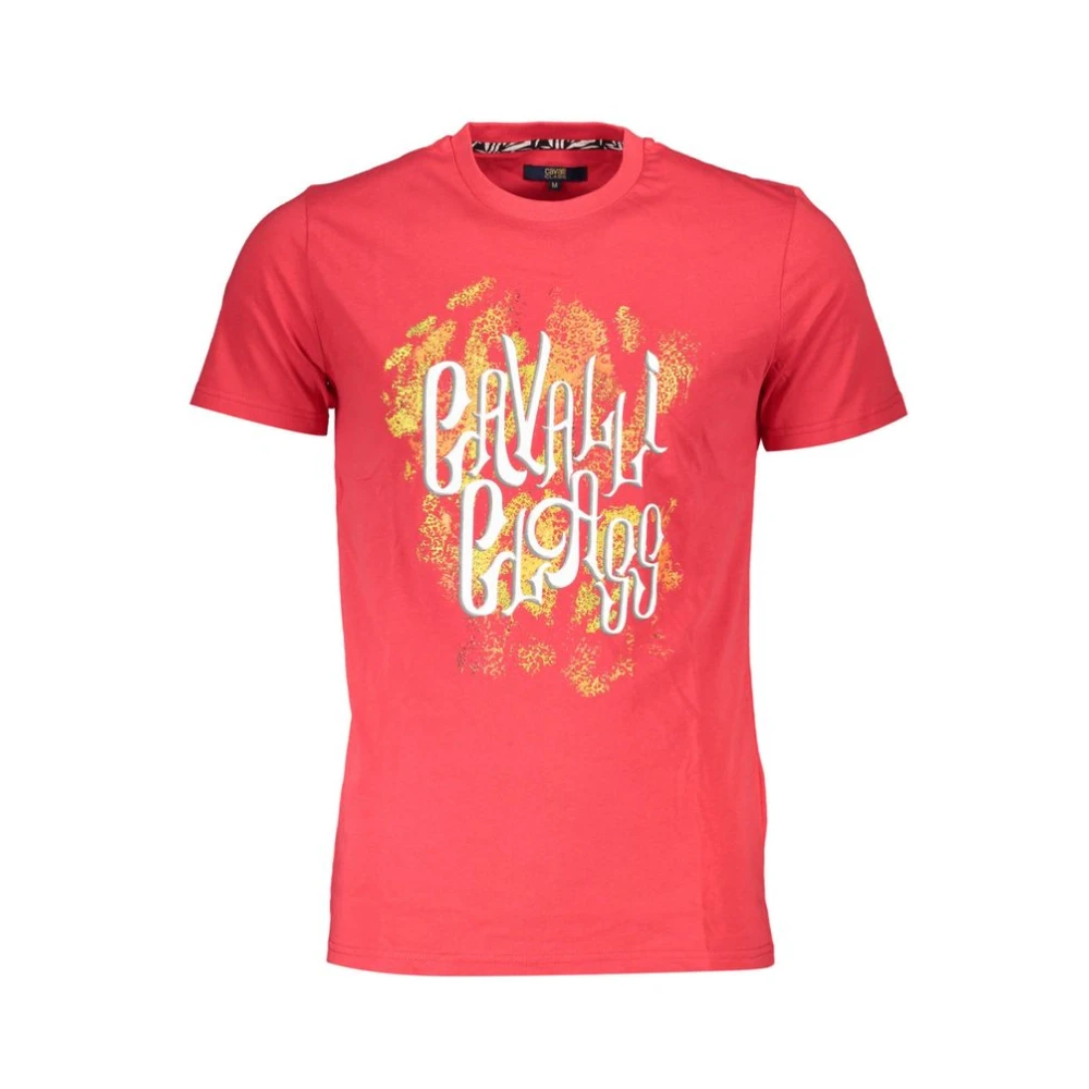 Cavalli Class Bedrukt Logoshirt Red Heren