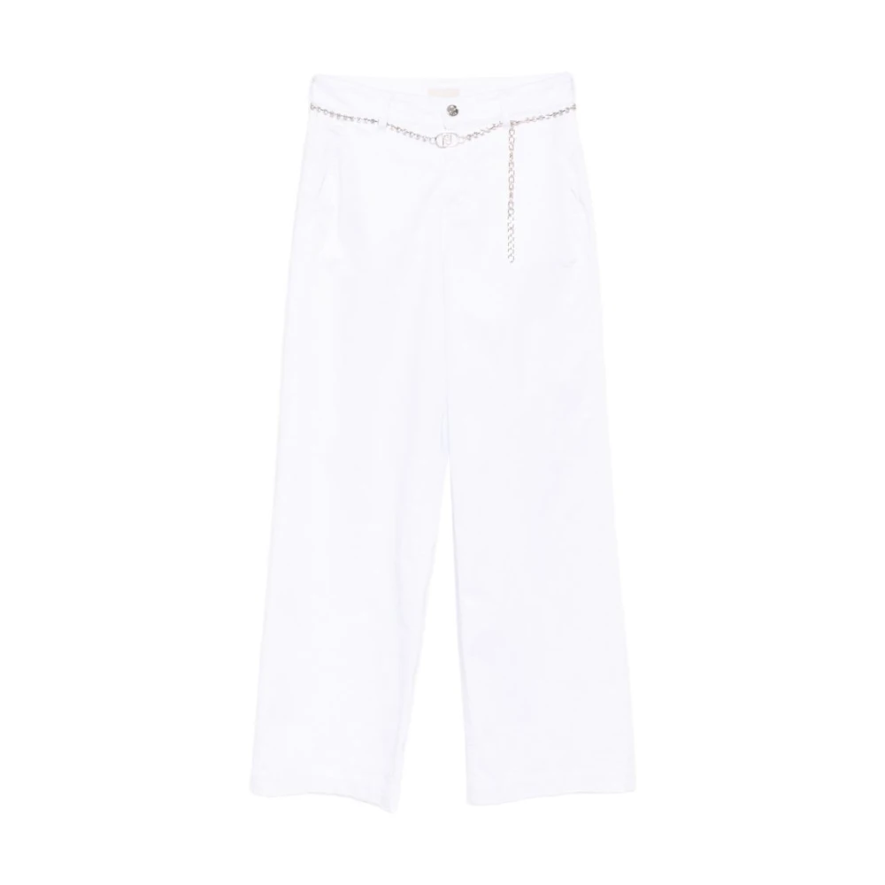 Liu Jo Mujer Blanco Pantalones, Talla: W28