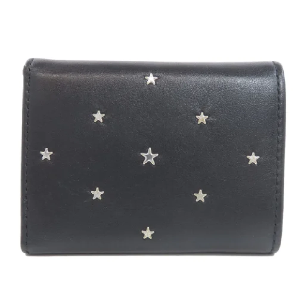 Jimmy Choo Pre-owned Leather wallets Black Dames