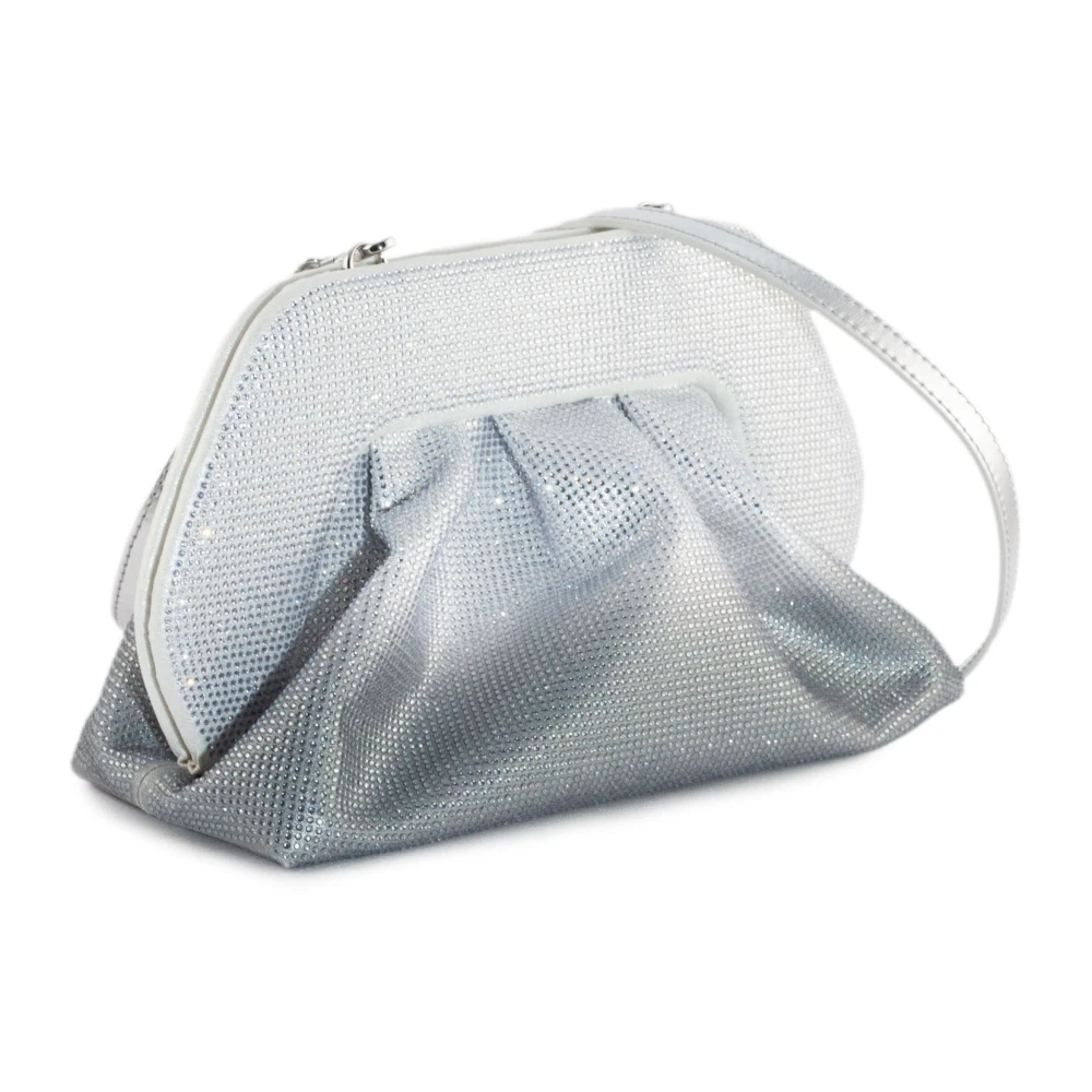 THEMOIRè Rhinestone Clutch Tas in Zilver Gray Dames