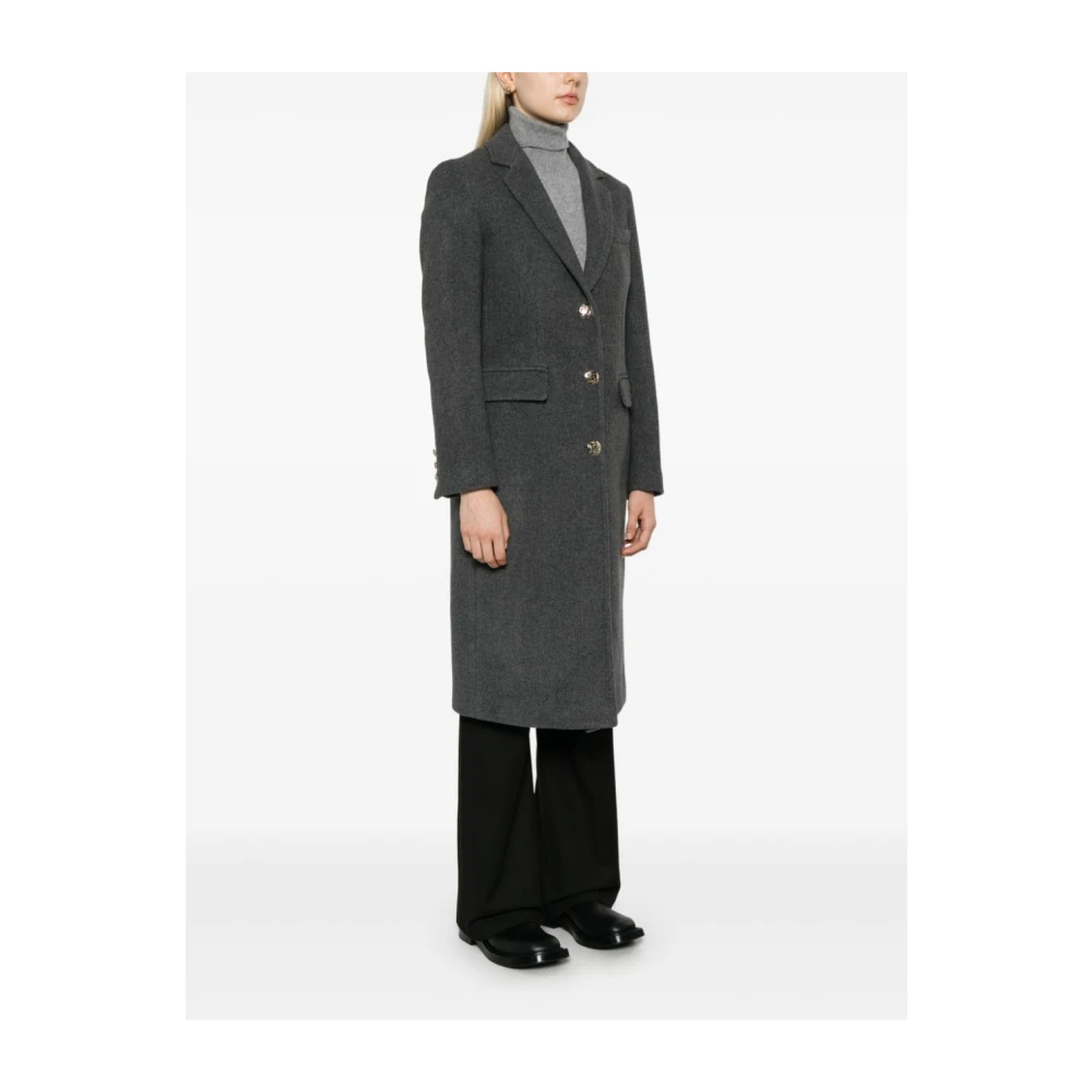 Liu Jo Grijze Wollen Overjas Gray Dames