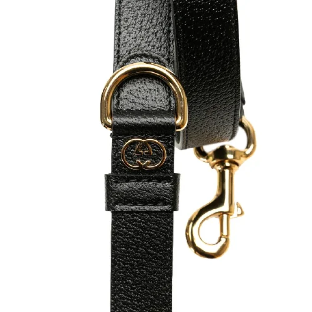 Gucci Vintage Pre-owned Leather home-office Black Dames