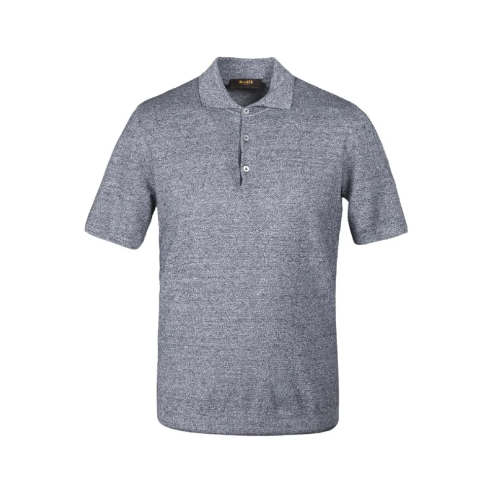Moorer Men's Blue Round-Neck Knitwear, 3XL, Vinal-Mag