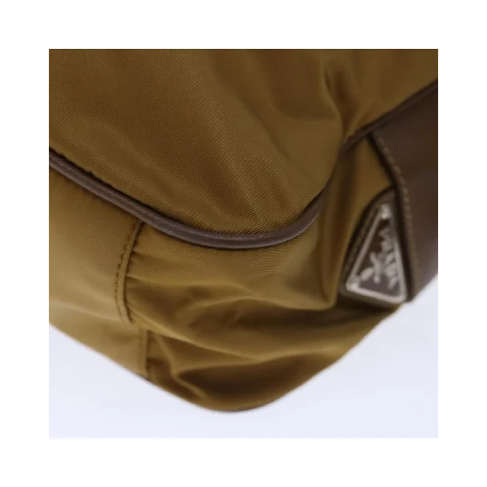 Prada Vintage Pre-owned Nylon prada-bags Brown Dames