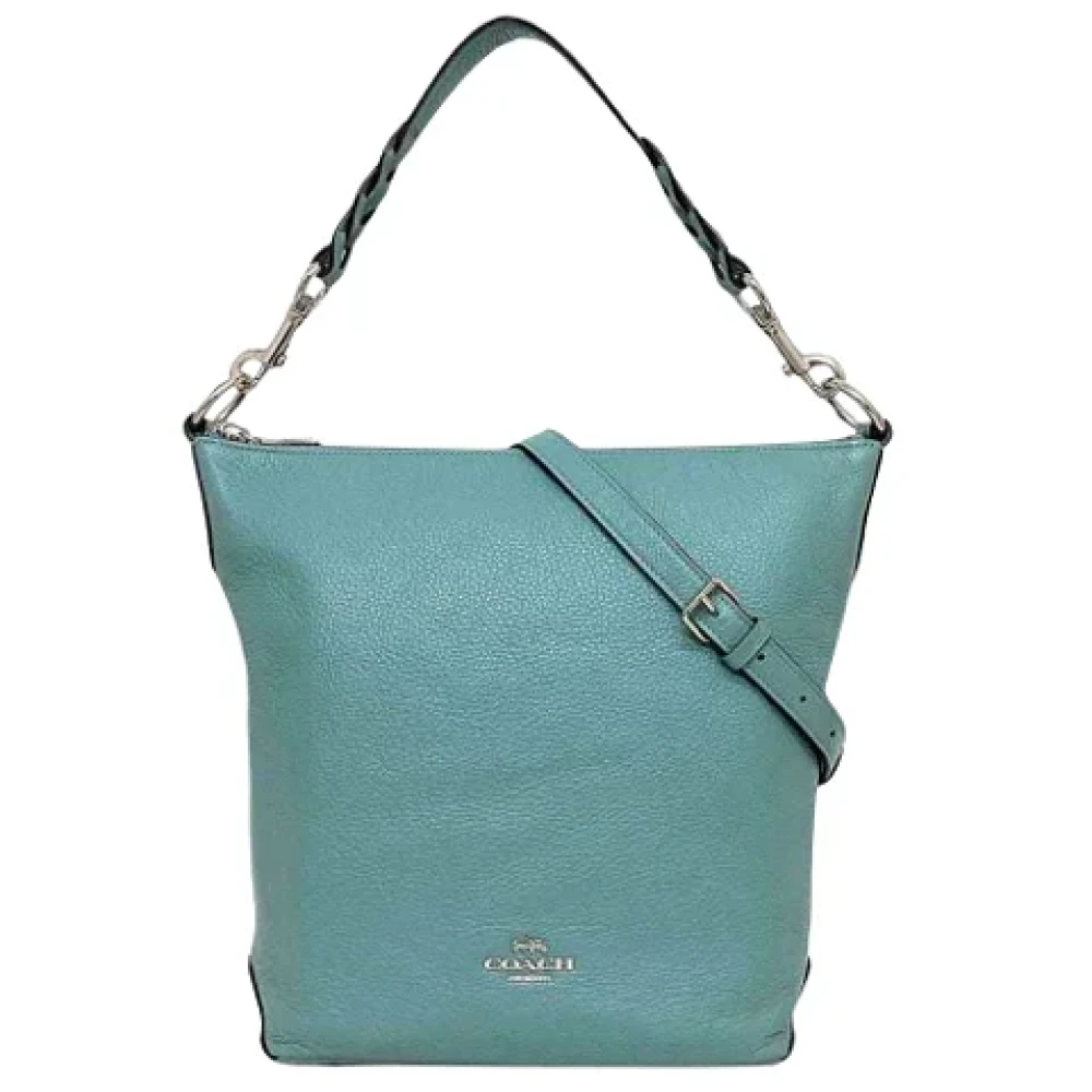 Coach Pre-owned Leather shoulder-bags Green Dames