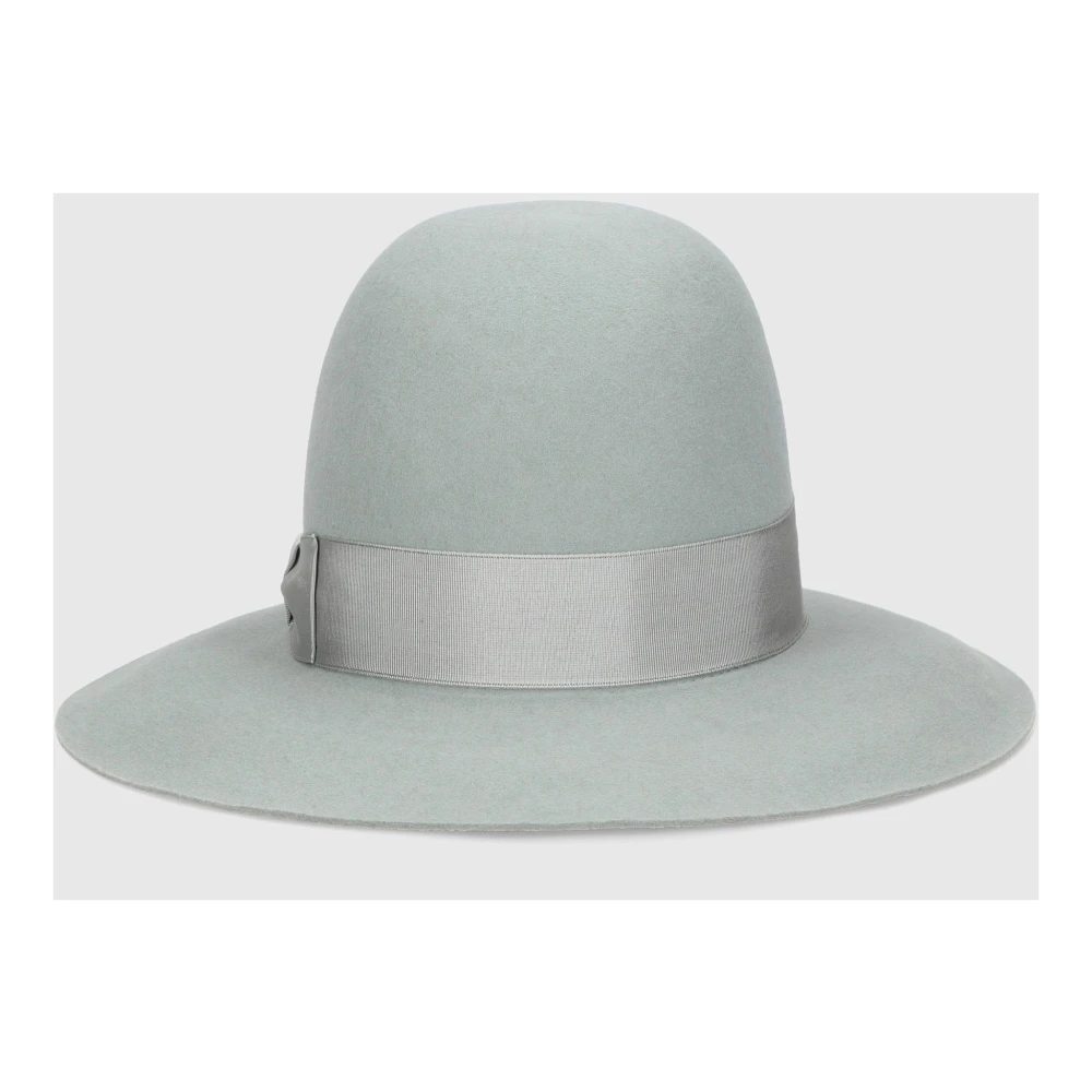 Borsalino Eleonora Folar Grote Rand Hoed Gray Dames