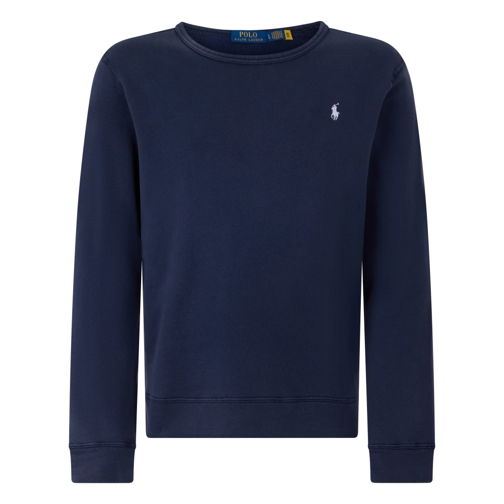 Polo Ralph Lauren Men's Blue Sweatshirt Made Of Cotton And Polyester Blend - Sweatshirts - S - Sweatshirts & Hoodies