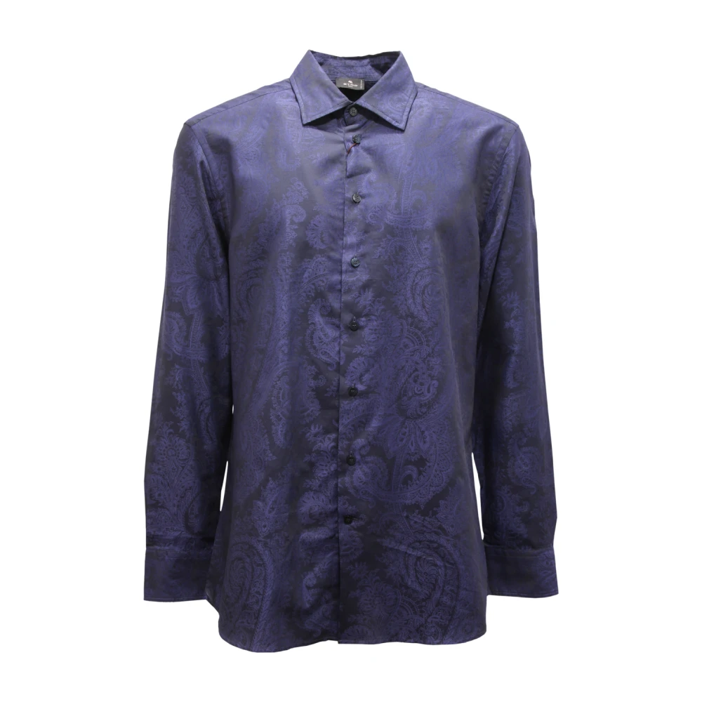 Etro Uomo Blu - Camicia In Cotone Made In Italy - Shirts - L