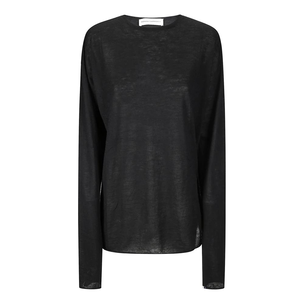 Extreme Cashmere Kasjmier Crew-Neck Sweater Black Dames