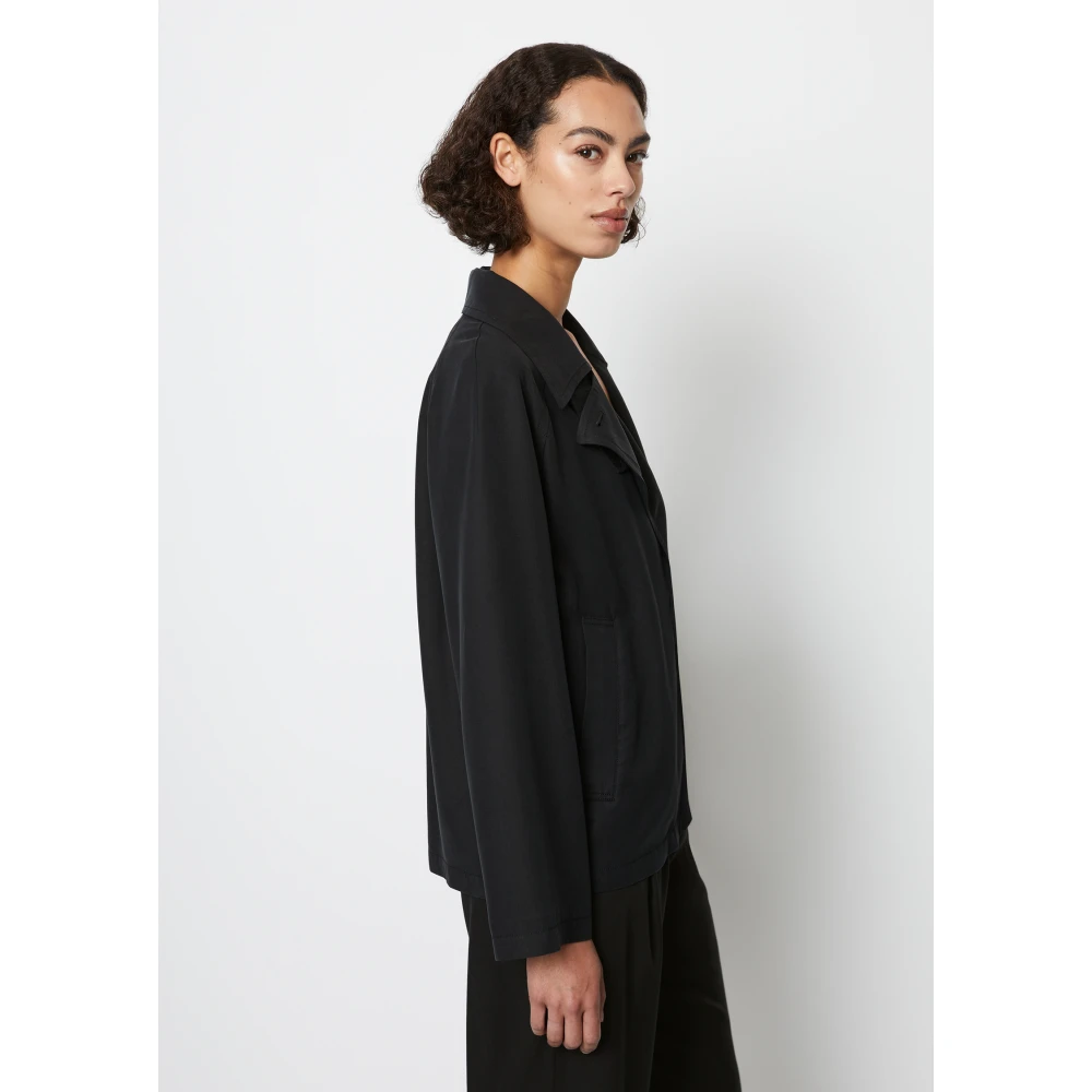Marc O'Polo Caban jas relaxed Black Dames