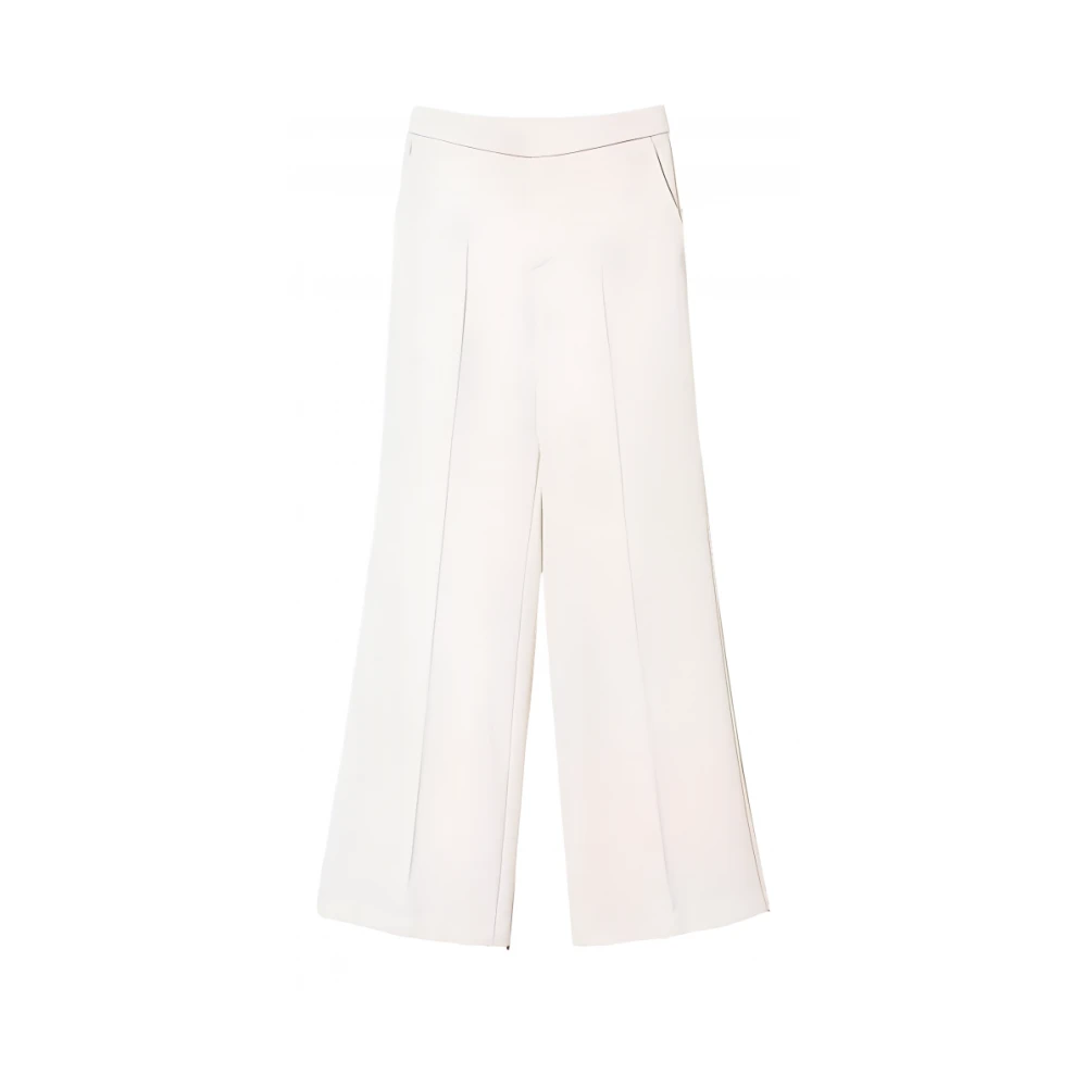 Twinset Donna Beige Per 262Tt2423 Pantaloni Dritti In Crêpe (44), Casual, Poliestere - Immagine 4