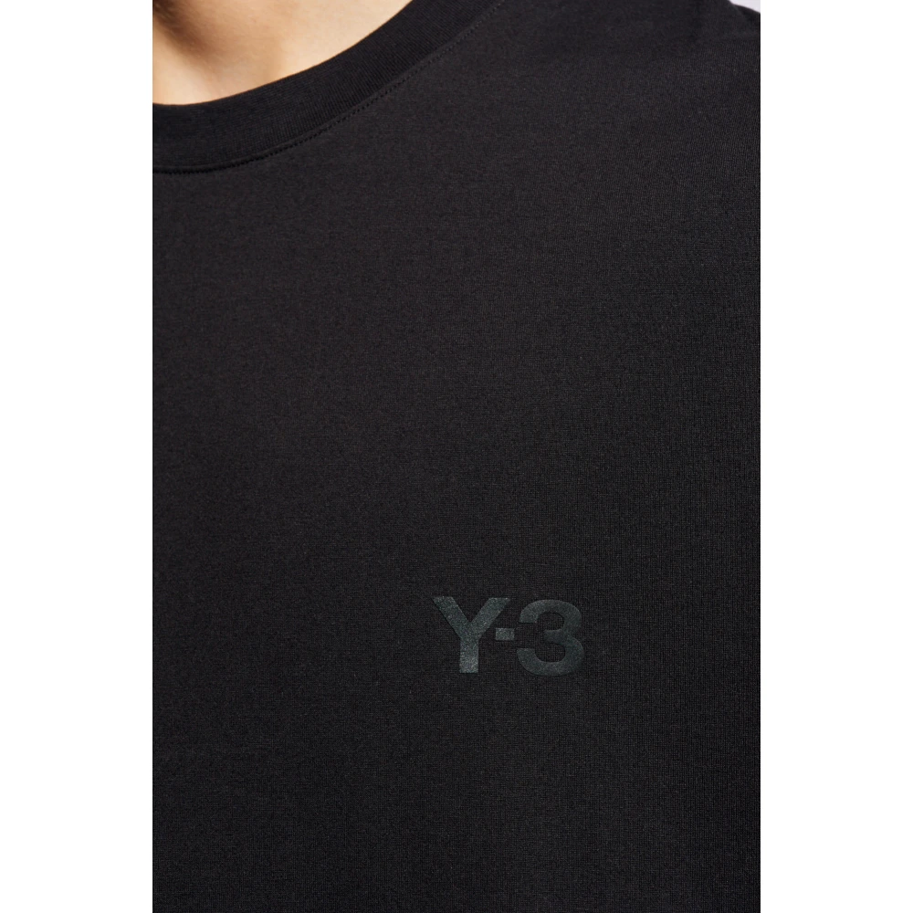 Y-3 T-shirt met logo Black Heren