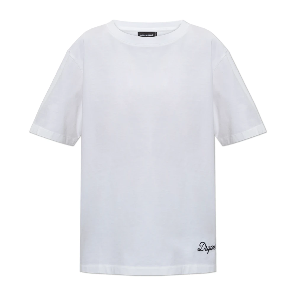 Dsquared2 Women's White Logo T-Shirt - T-Shirts - Xs - Tops