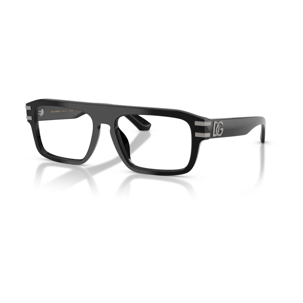 Dolce & Gabbana , Glasses, Male, Black, 56 Mm, Rectangle Eyeglasses