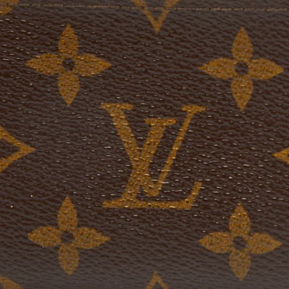 Louis Vuitton Vintage Pre-owned Coated canvas wallets Brown Heren