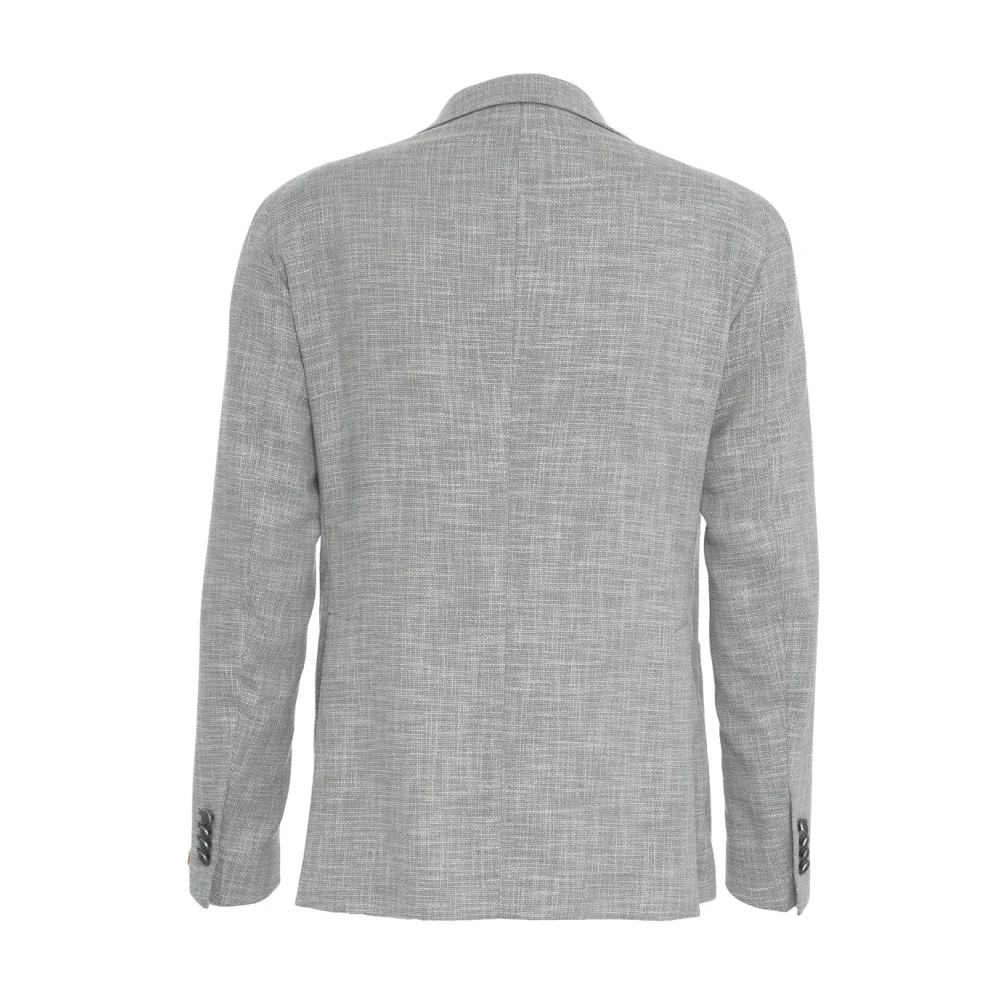 Tagliatore Herenkleding Blazer Grijs Ss25 Gray Heren