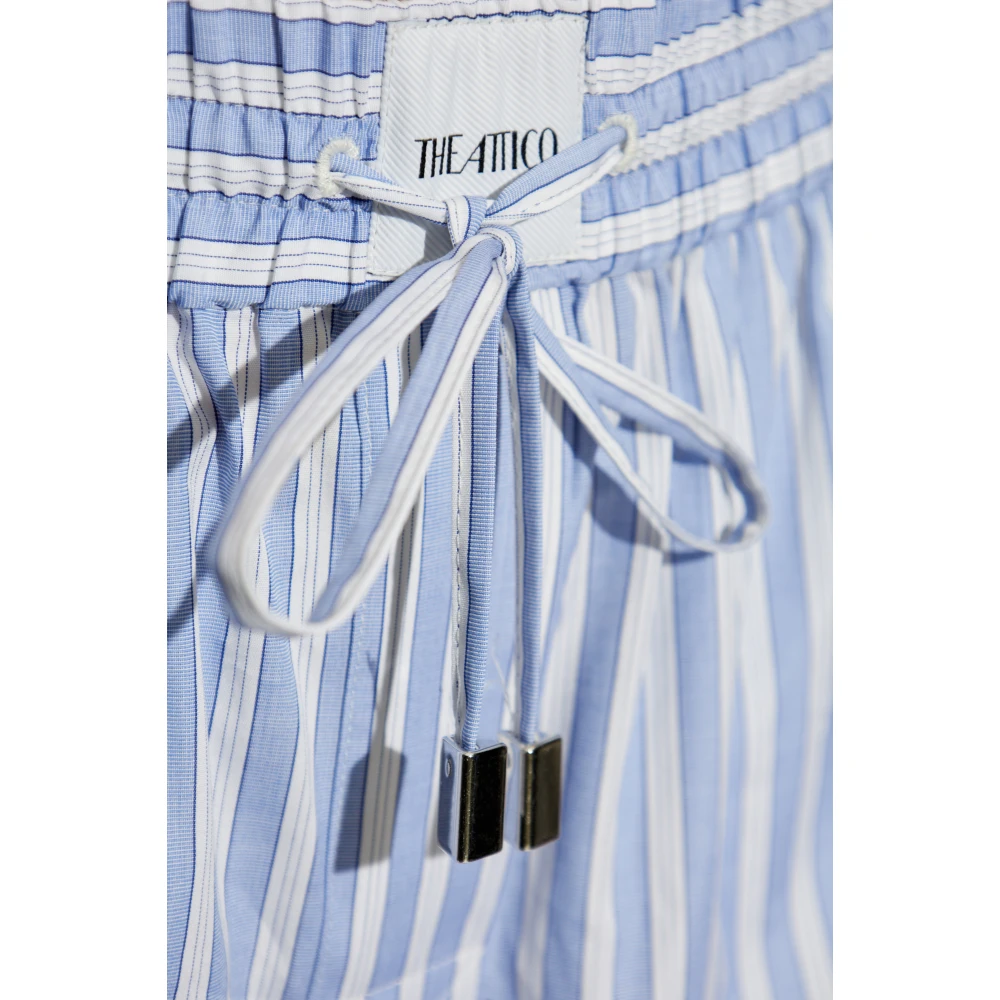 The Attico Broek met gestreept patroon Blue Dames