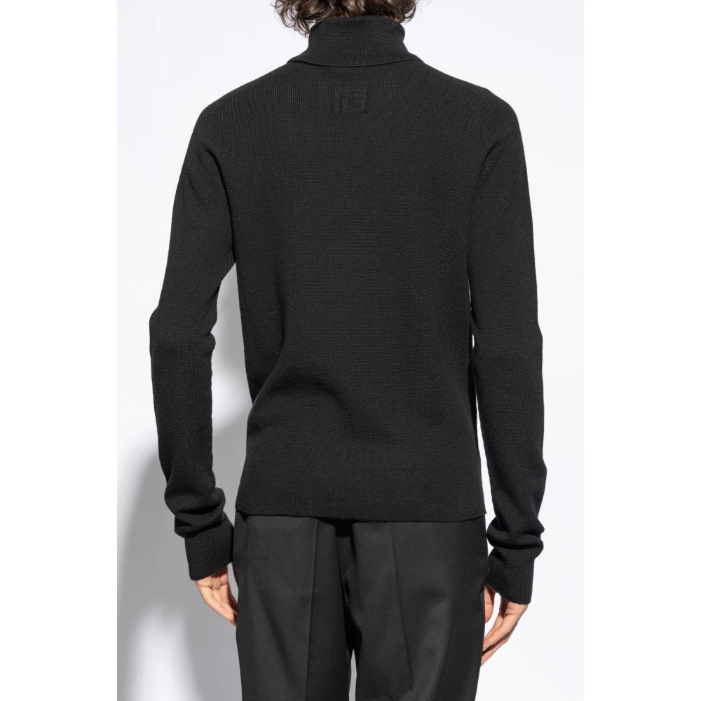 Balmain Wollen coltrui Black Heren