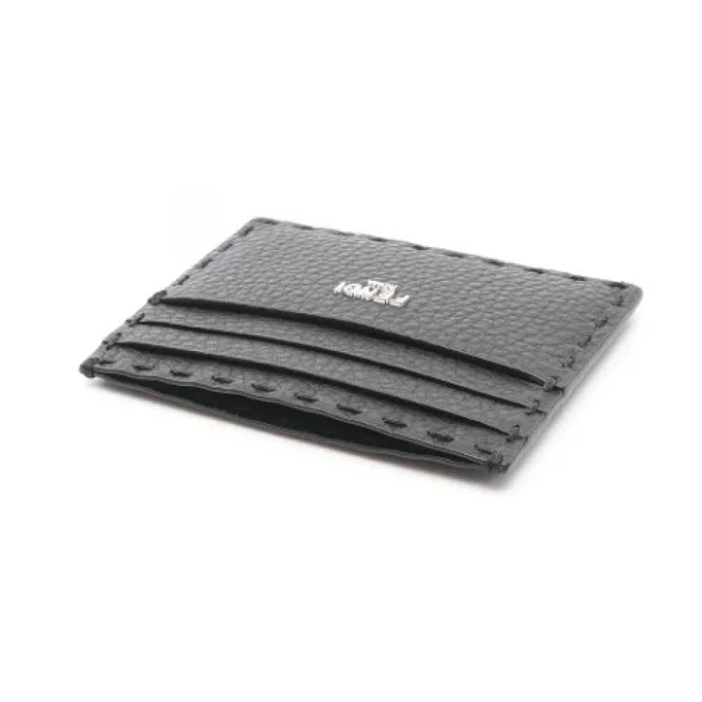 Fendi Vintage Pre-owned Leather wallets Black Heren