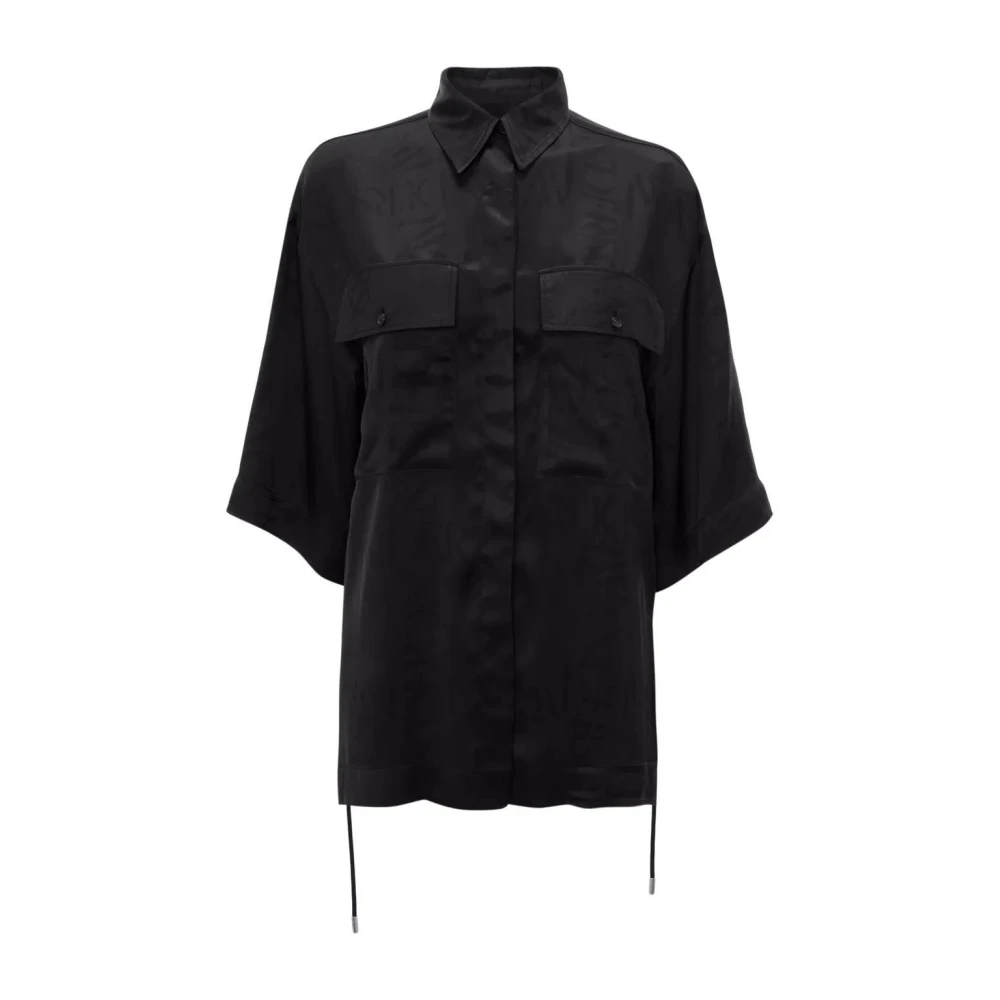 Jw Anderson Women's Black Casual Short Sleeve Viscose Shirt - Shirts - Xs - Blouses & Shirts