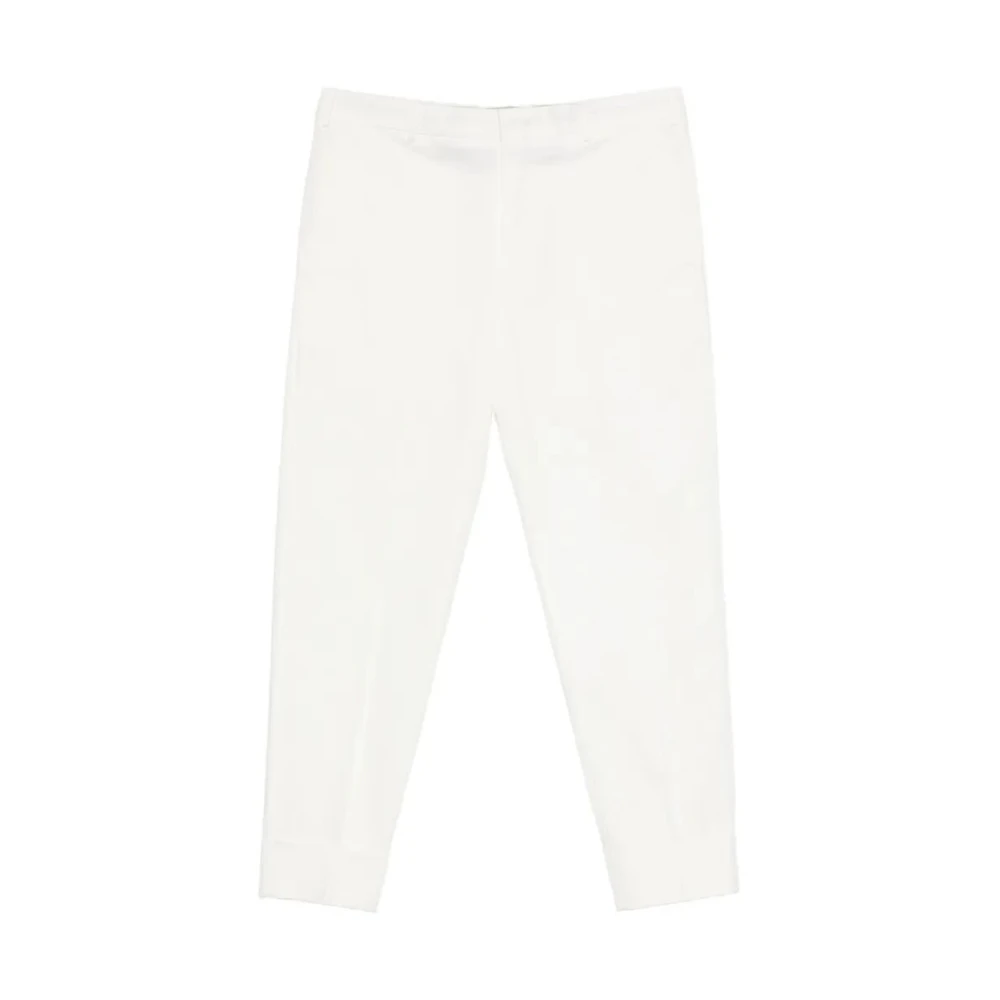 Pt Torino Men's White The Club Trousers - Straight Trousers - L - Trousers