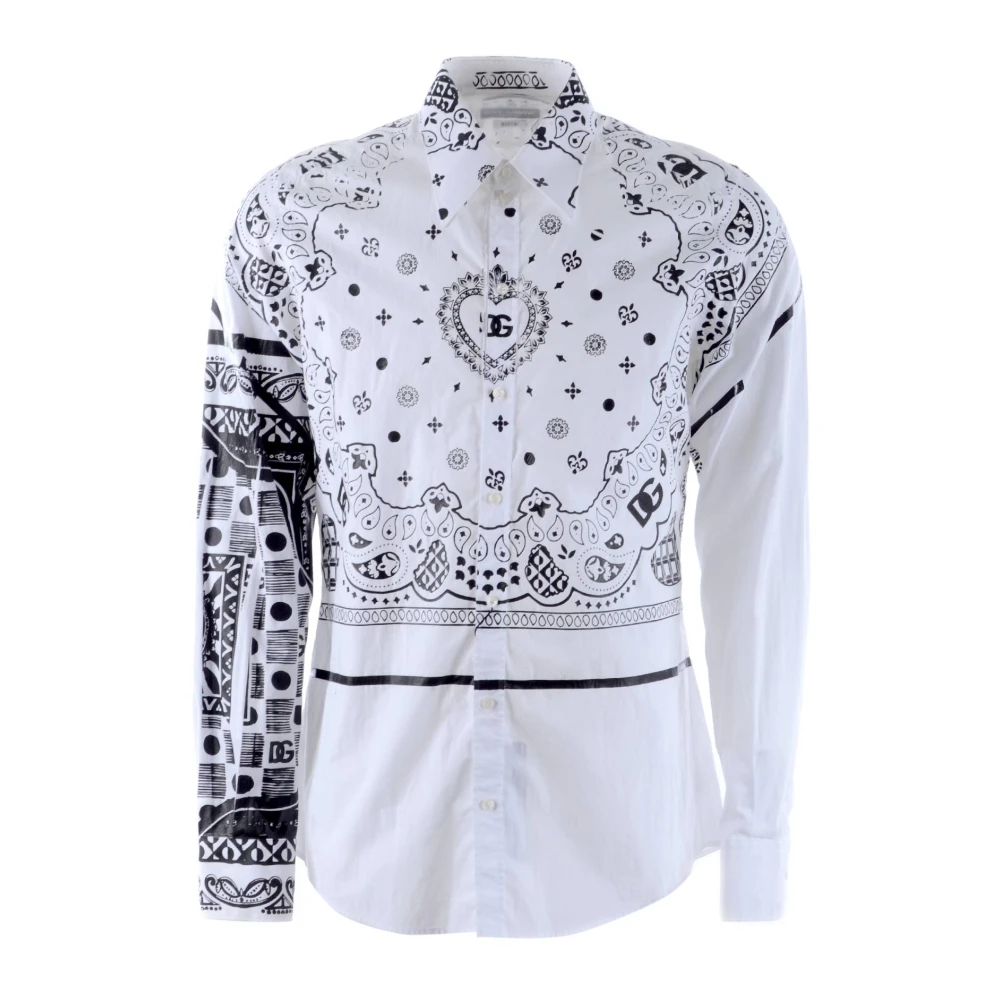 Dolce & Gabbana Heren Overhemd Lange Mouw Multicolor Heren