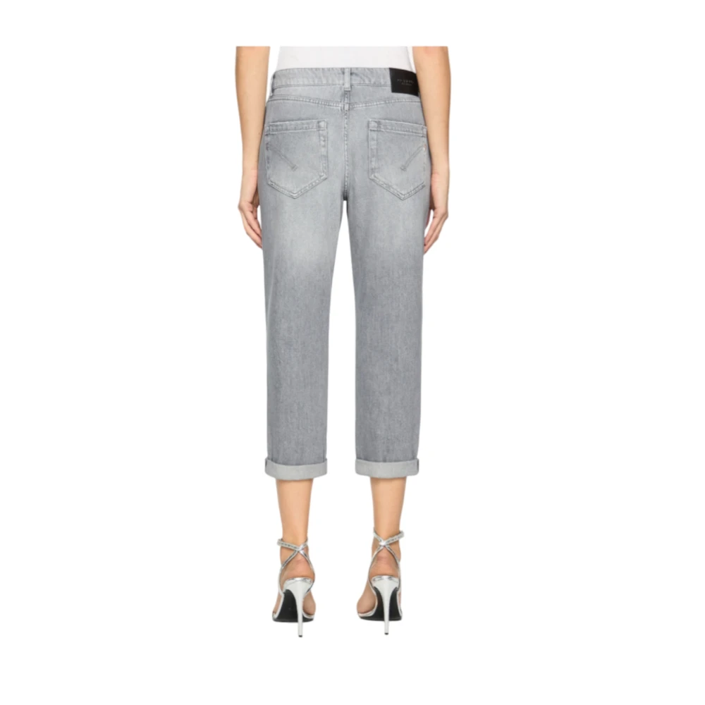Dondup Cropped Jeans Gray Dames