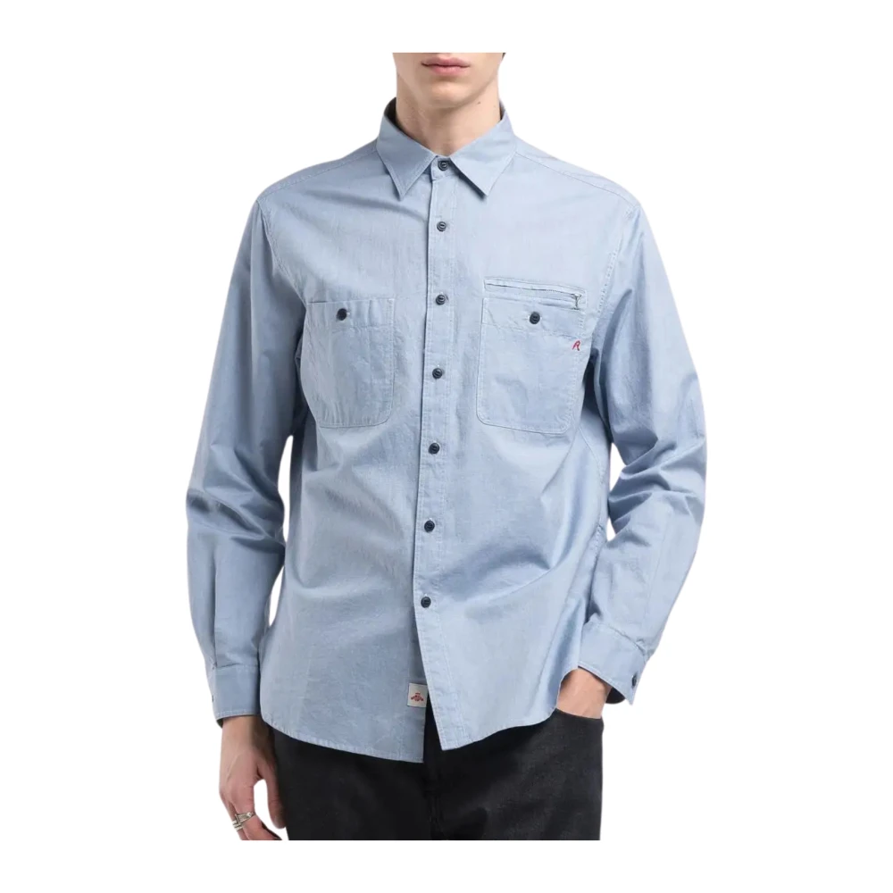 Replay Lichtblauw Overhemd Model M4149 Blue Heren