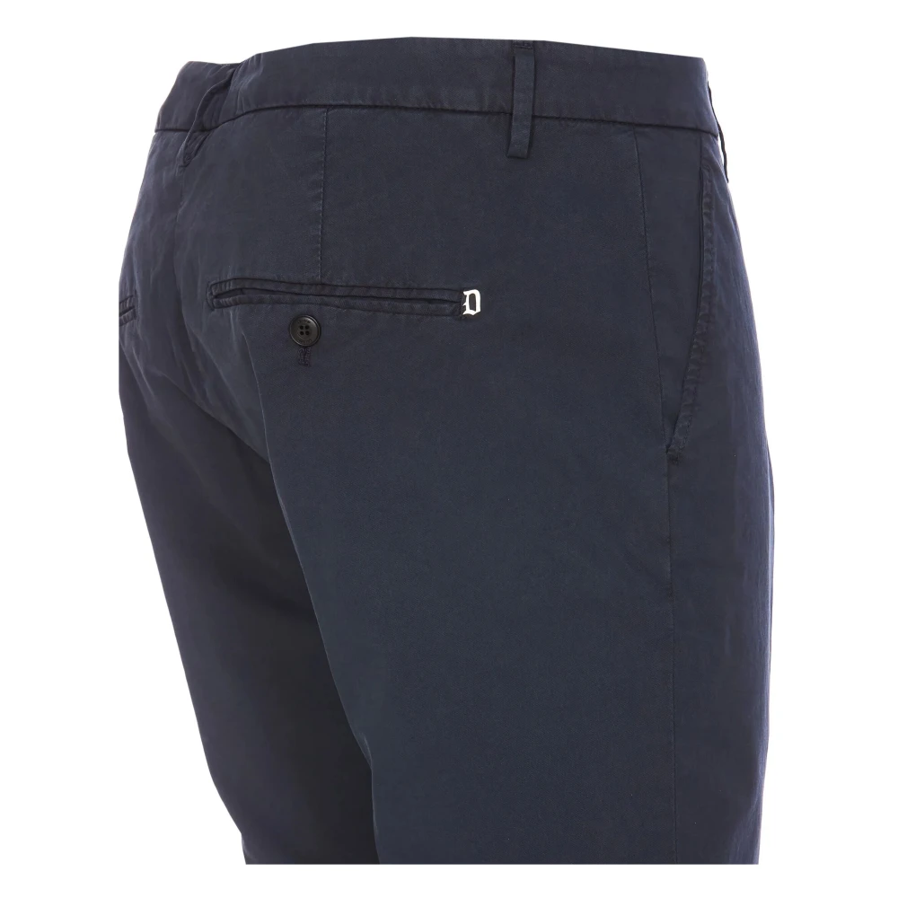 Dondup Casual Katoenen Broek Blue Heren