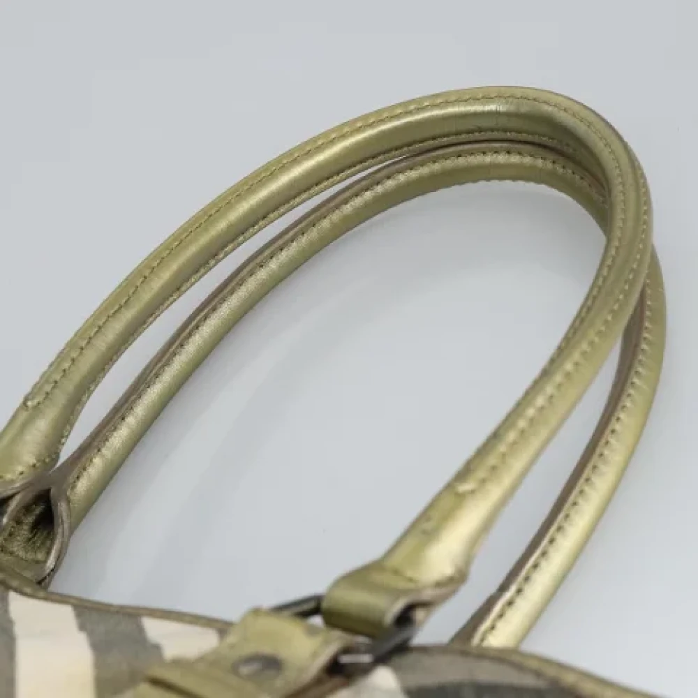 Burberry Vintage Pre-owned Canvas handbags Green Dames