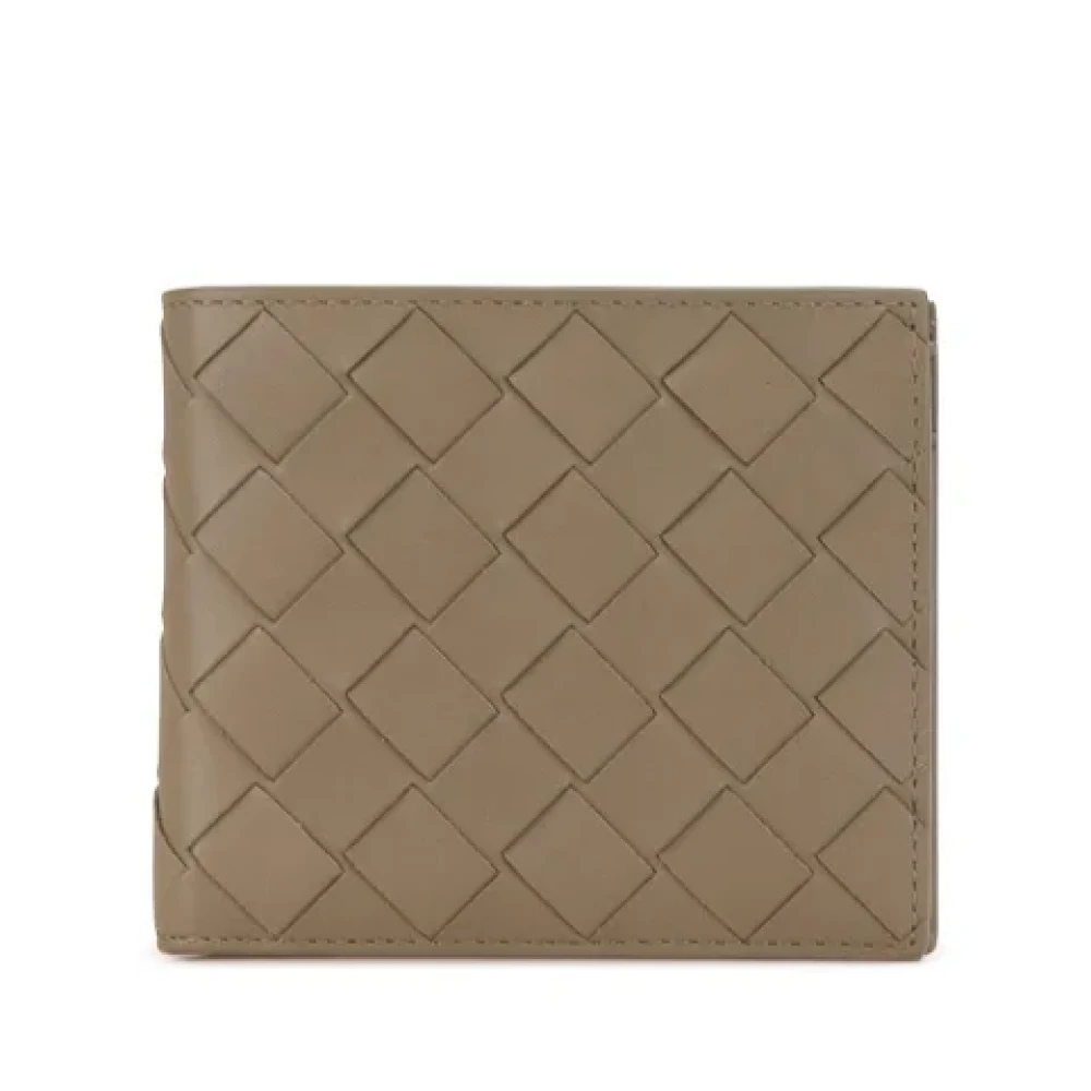 Bottega Veneta Vintage Pre-owned Leather wallets Beige Dames