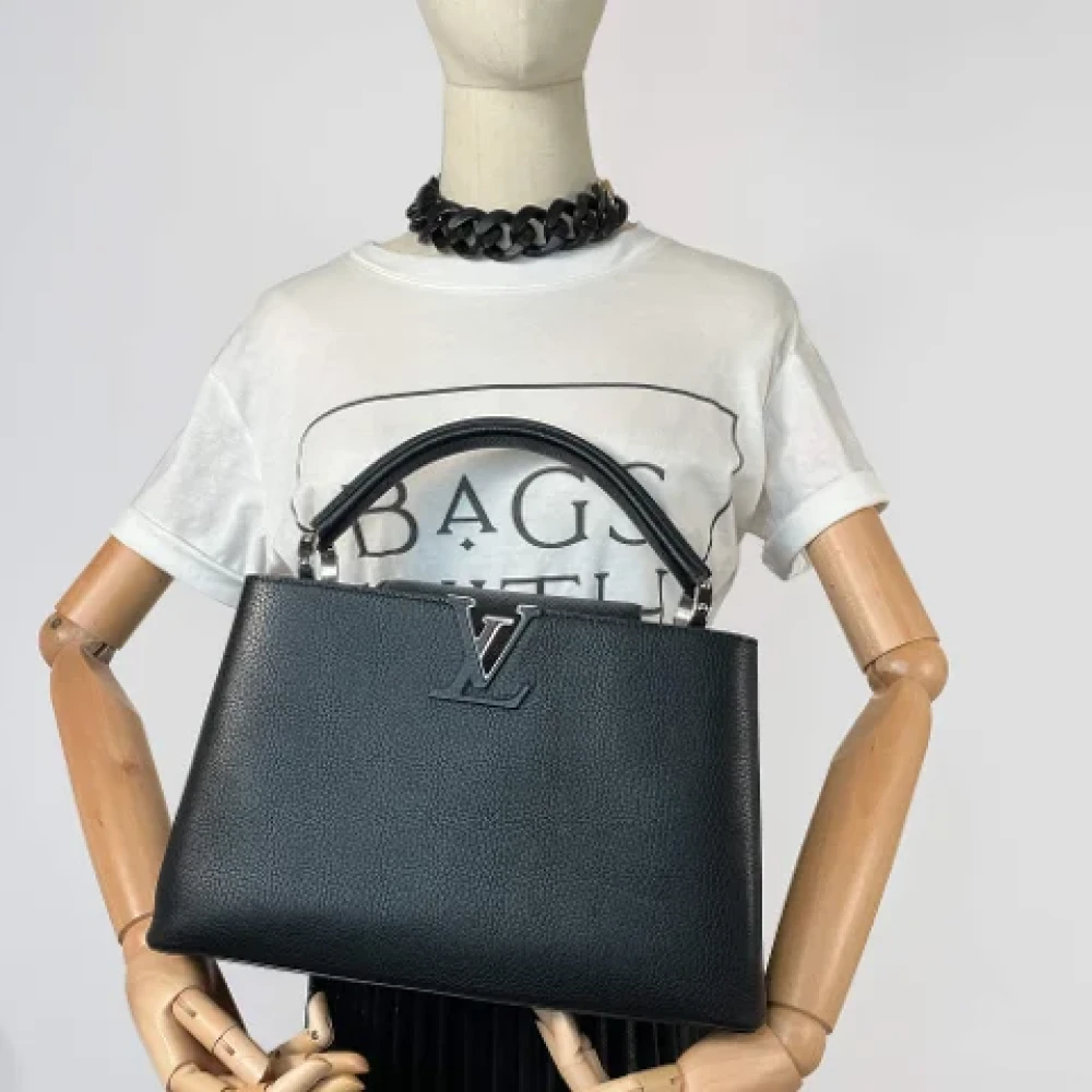 Louis Vuitton Vintage Pre-owned Leather handbags Black Dames