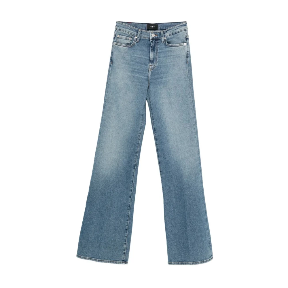 7 For All Mankind Wide Jeans, Female, W30, Modern Dojo Jeans Blue