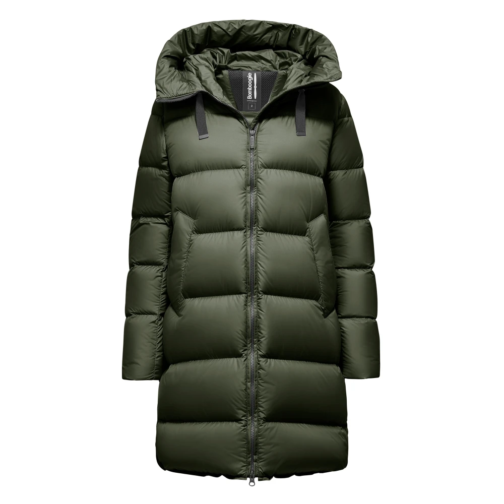 Bomboogie Women's Green Geneva Jacket - Long - Down Jackets - Xs - Jackets