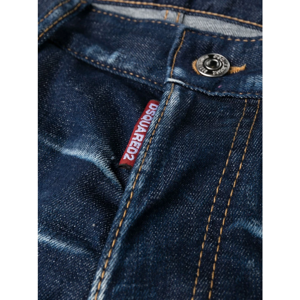 Dsquared2 Stijlvolle Denim Jeans voor Mannen Blue Heren