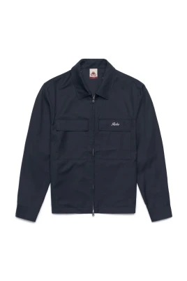 Blå Marin Overshirt Kollektion Regular Fit