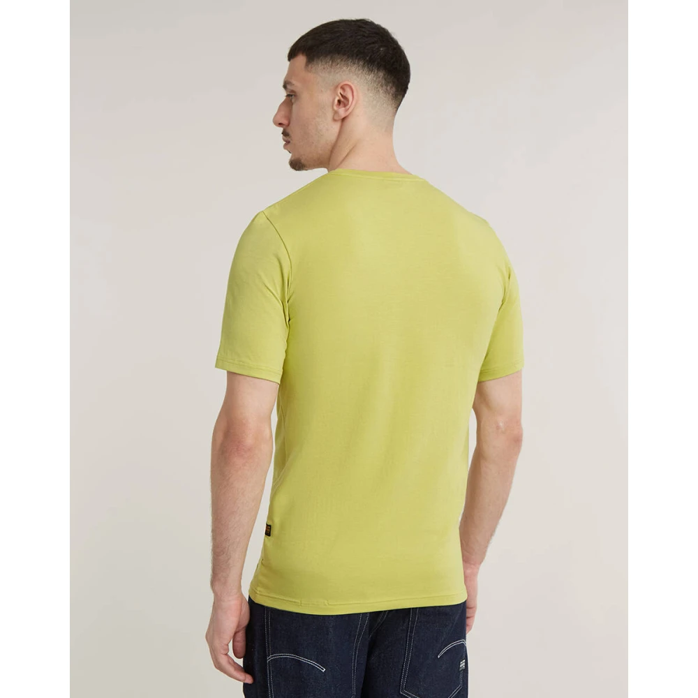 G-Star Slim Fit T-shirt met korte mouwen Yellow Heren