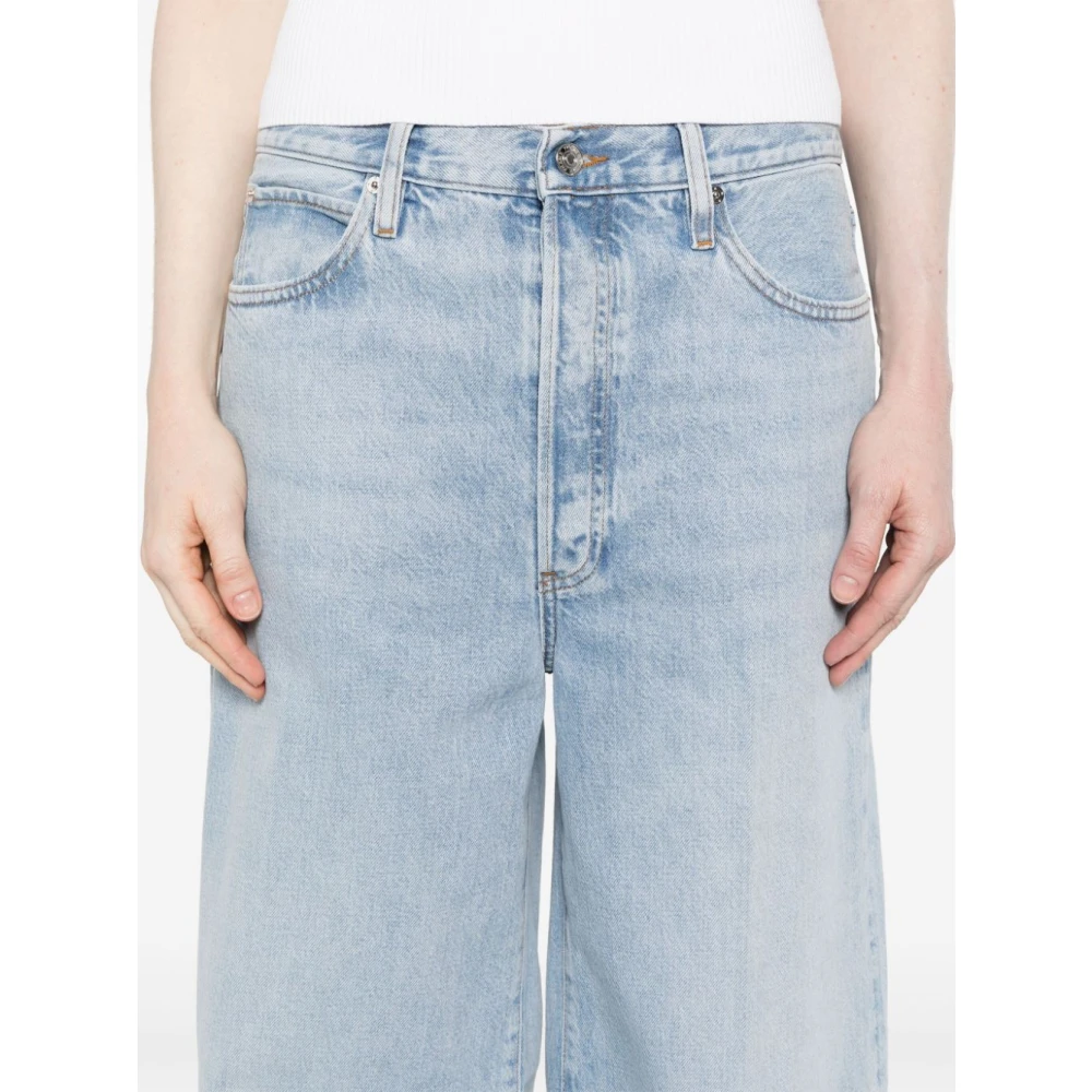 Frame Wijde Pijp Baggies Jeans Blue Dames