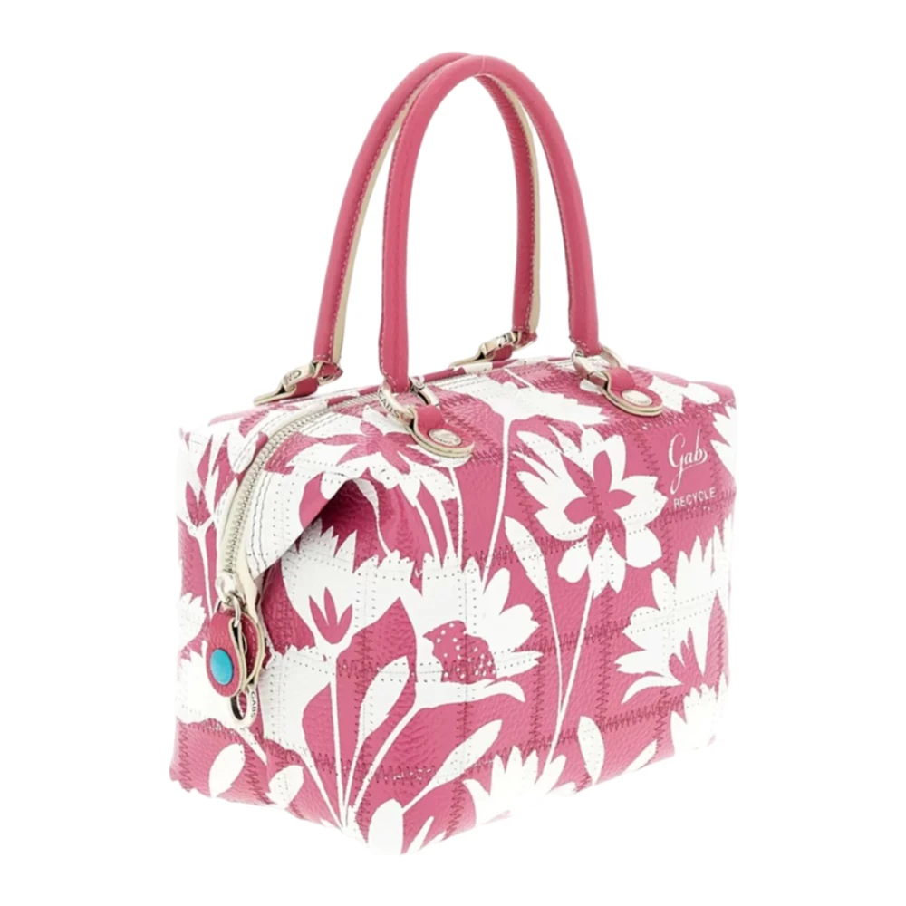 Gabs Fuchsia Bloemig Leren Tas Pink Dames