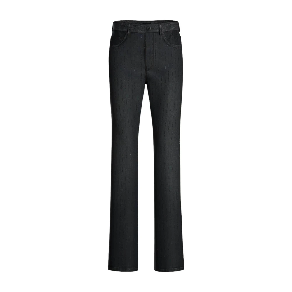 Marella Zwarte Glamour Jeans met Strass Black Dames