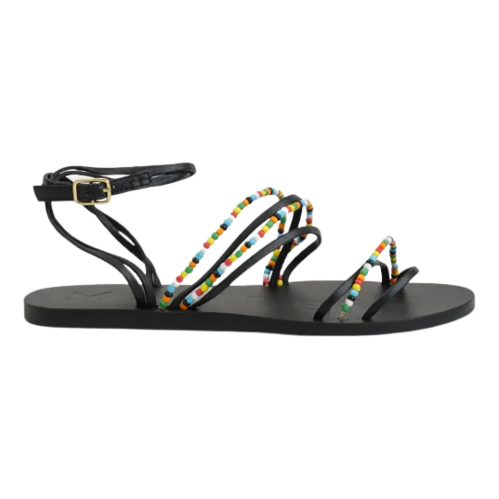 Manebí Women's Black Flat Sandals, 5 Uk, Leather Sandals