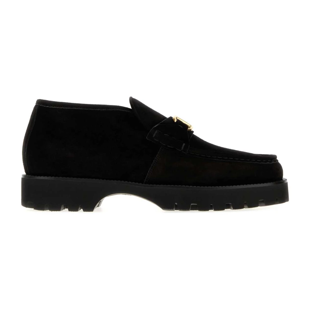Valentino Garavani Black Loafers, Male, 11 Uk, Lord Chunky Loafer